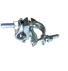 Хомут для строительных лесов поворотный кованый 48x48мм оцинкованный