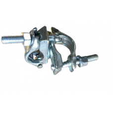 Хомут для строительных лесов поворотный кованый 48x48мм оцинкованный