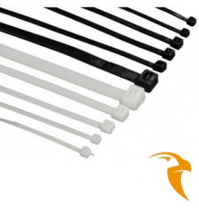 Хомут нейлоновый 3х100 Белый/черный